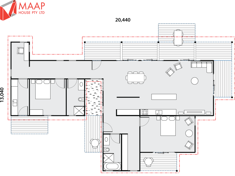 MAAP House Floorplan Custom 2 Bed 1.04