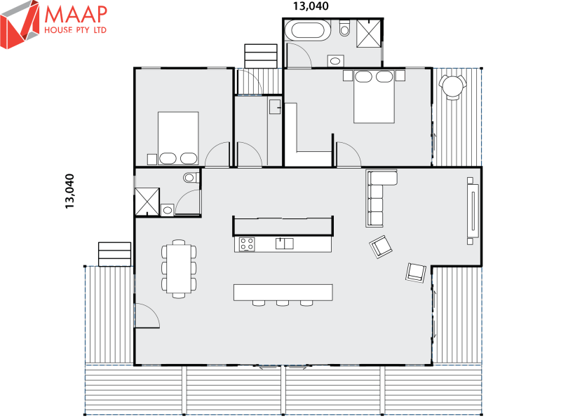 MAAP House Floorplan Custom 2 Bed 1.08