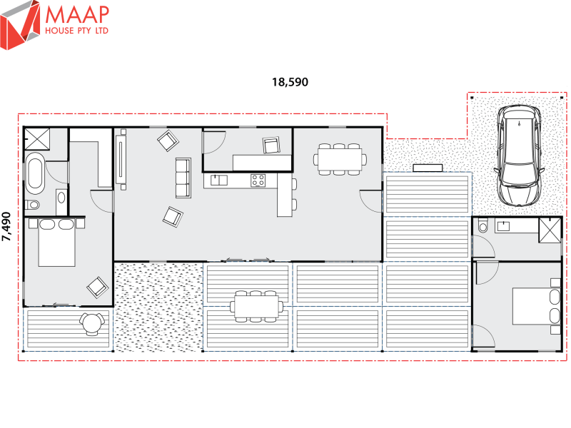 MAAP House Floorplan Custom 2 Bed 1.09