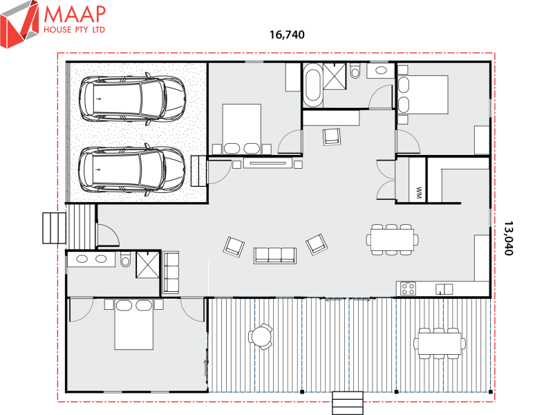 MAAP House Floorplan Custom 3 Bed 1.11