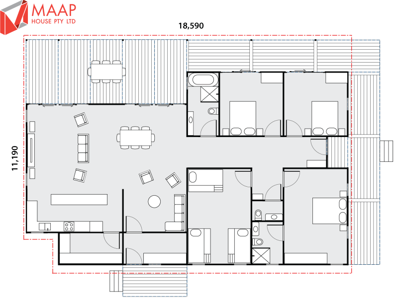 MAAP House Floorplan Custom 4 Bed 1.01