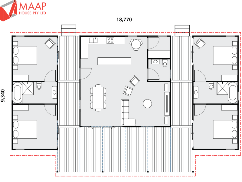 MAAP House Floorplan Custom 4 Bed 1.02