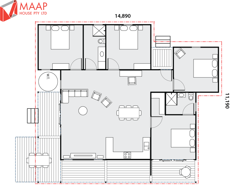 MAAP House Floorplan Custom 4 Bed 1.03