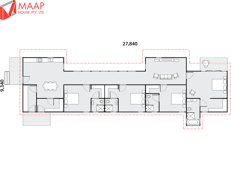 MAAP House Floorplan Custom 4 Bed 1.04