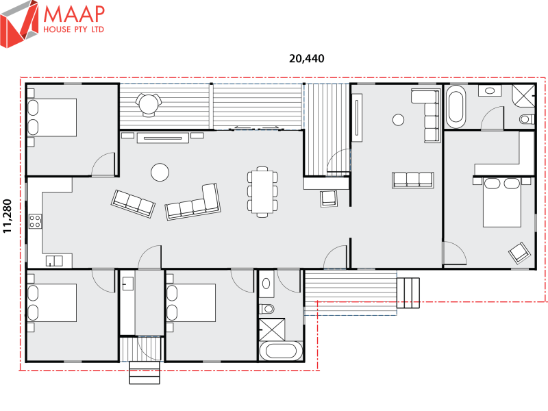 MAAP House Floorplan Custom 4 Bed 1.05